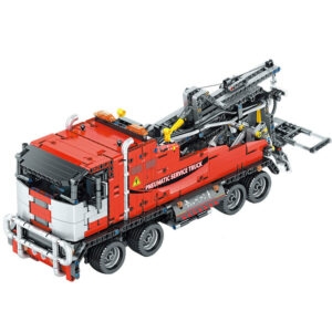 Mould King - ferngesteuerter Technik Bausteine Pneumatik Service Truck Abschlepper RC
