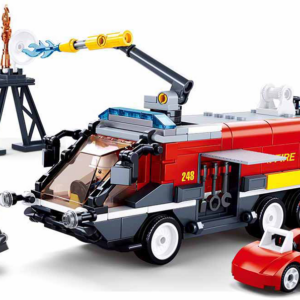 Sluban Flughafenlöschfahrzeug M38-B0808 - 381 Bausteine, 3 Minifiguren, ab 6 Jahren