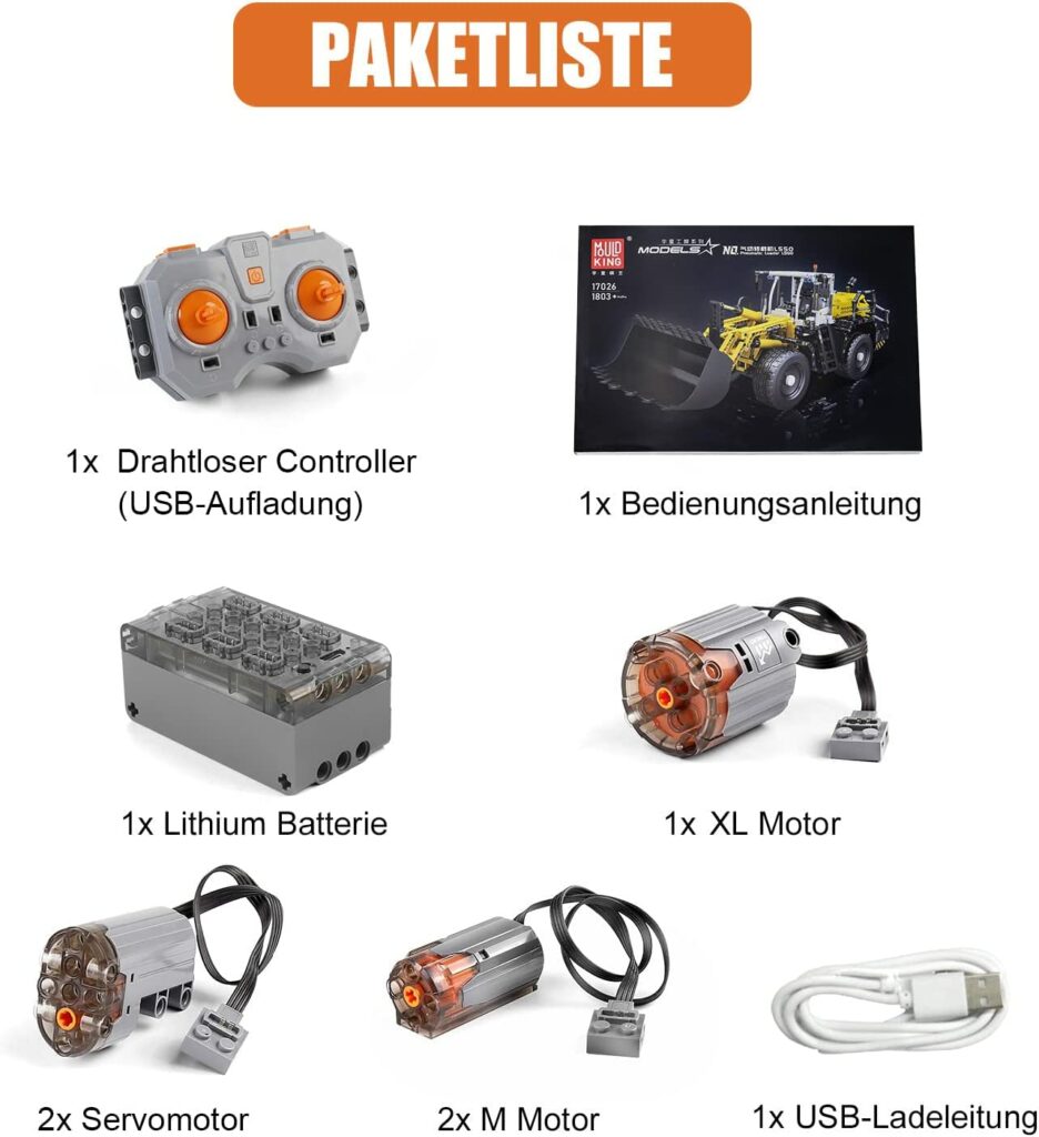 Ensemble de construction de bulldozer Mould King Technik, camion