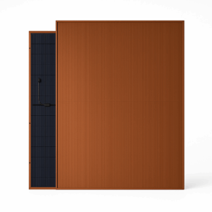 DHN-48Z16-DG 400W Glas-Glas Solarmodul Terracotta Rot Braun (RAL 8007) – Bifaziales Halbzellen PV-Modul
